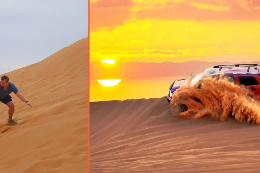 4-Hour Evening Private Tour / Camel & Sandboarding